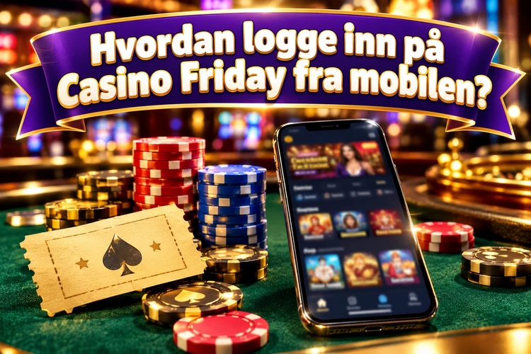 Hvordan logge inn på Casino Friday fra mobilen?