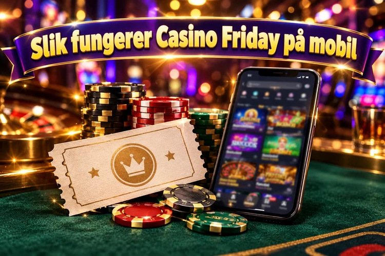 Slik fungerer Casino Friday på mobil