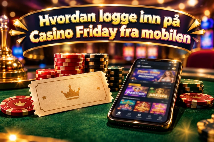 Hvordan logge inn på Casino Friday fra mobilen