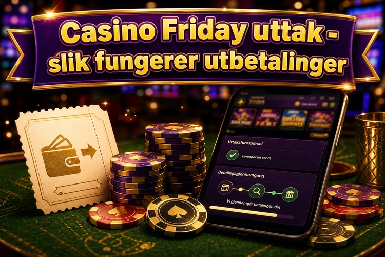 Casino Friday uttak - slik fungerer utbetalinger